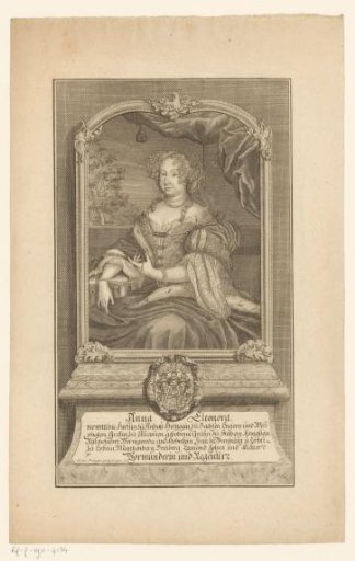 Portrait of Anna Eleonore van Stolberg-Wernigerode, Princess of Anhalt-Köthen