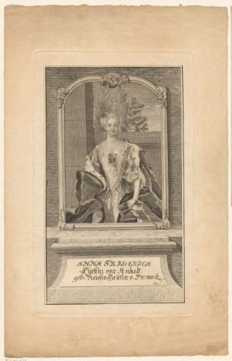Portrait of Anna Frederica von Promnitz