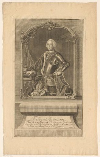 Portrait of Friedrich Erdmann of Anhalt-Köthen-Pleß
