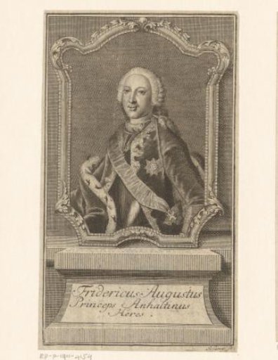 Portrait of Frederick August von Anhalt-Zerbst