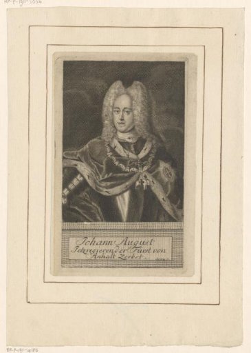 Portrait of Johann August von Anhalt-Zerbst