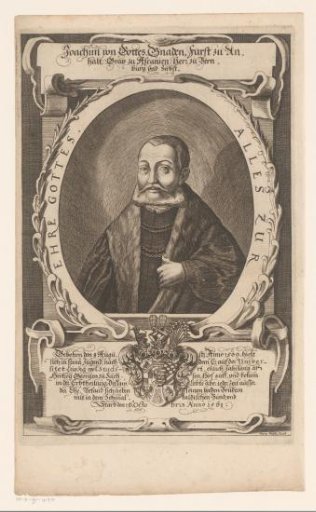 Portrait of Joachim Ernst von Anhalt