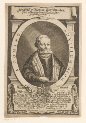 Portrait of Johan IV of Anhalt