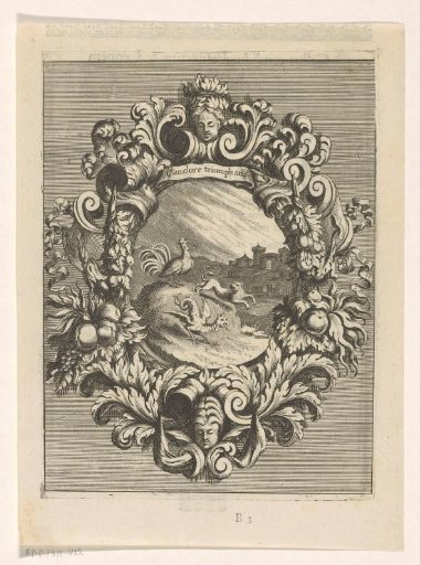 Rooster, lion and basilisk