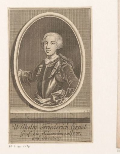 Portrait of Wilhelm Friedrich Ernst, Count of Schaumburg-Lippe