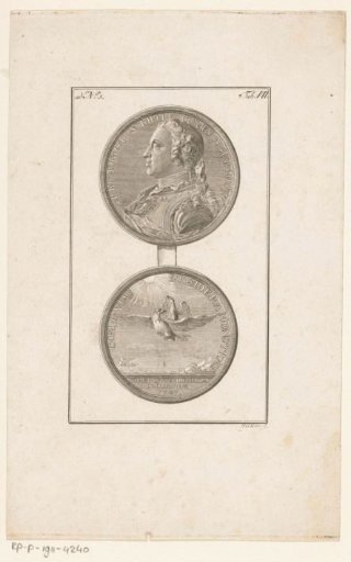 Coin with the portrait of Simon August van Lippe