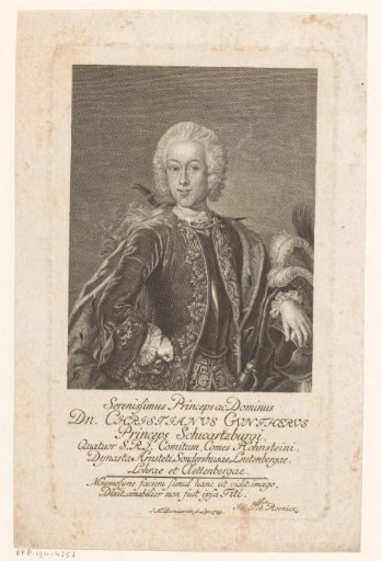 Portrait of Christian Günther II von Schwarzburg-Sondershausen
