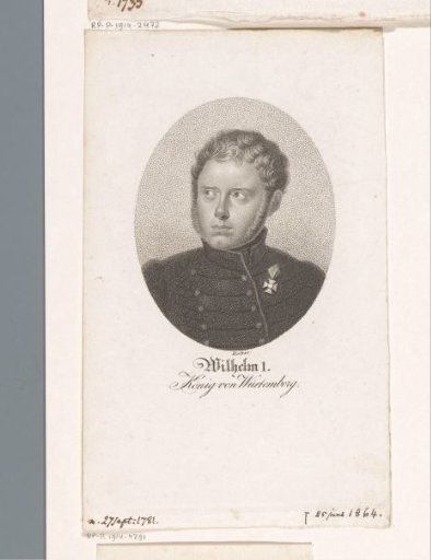 Portrait of William I, King of Württemberg
