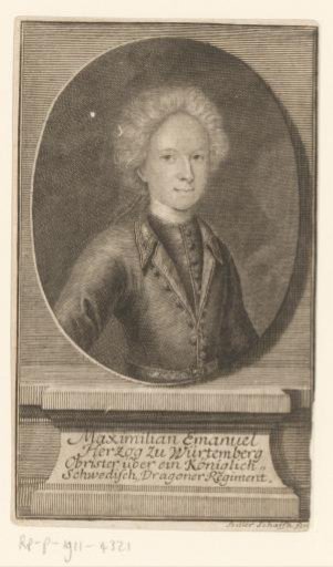 Portrait of Maximilian Emanuel von Württemberg-Winnental