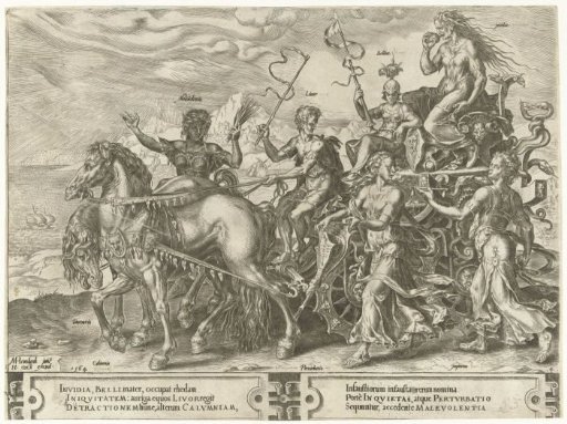 Triumphal Chariot with Envy (Invidia)