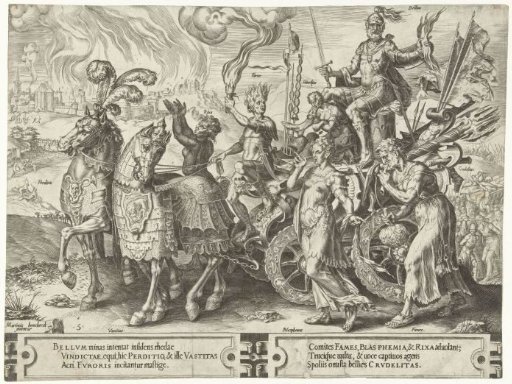 Triumphal Chariot with War (Bellum)