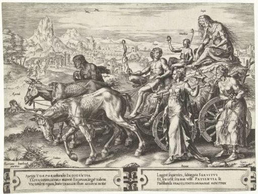 Triumphal Chariot with Poverty (Inopia)