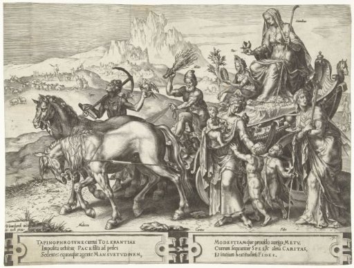 Triumphal Chariot with Humility (Humilitas)