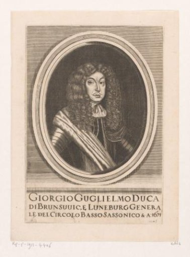 Portrait of George William, Duke of Brunswick-Lüneburg