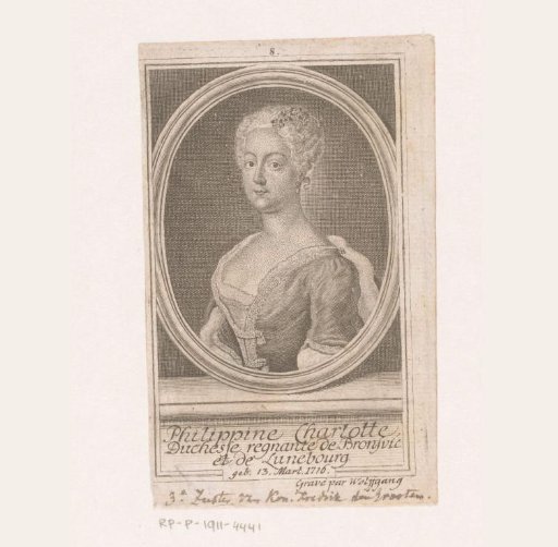 Portrait of Philippina Charlotte, Princess of Prussia