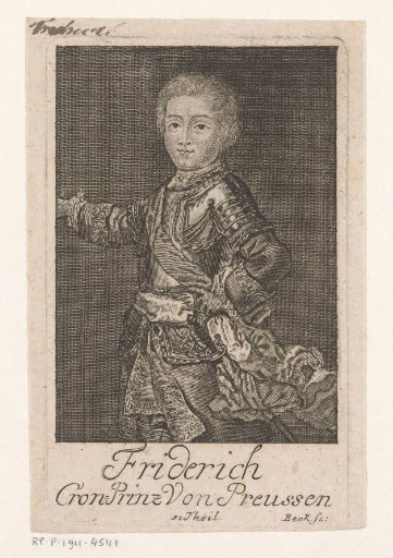 Portrait of Frederick the Great as Crown Prince of Prussia
