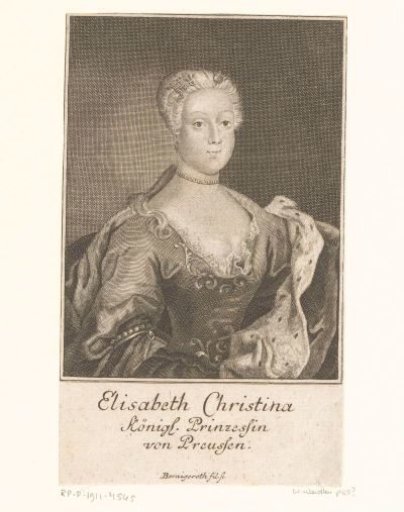Portrait of Elisabeth Christine of Brunswick-Bevern