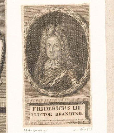 Portrait of Frederick III, Elector of Brandenburg