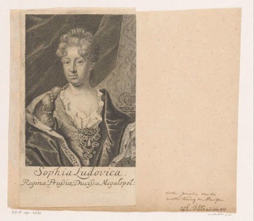 Portrait of Sophie Luise von Mecklenburg-Schwerin, Queen of Prussia