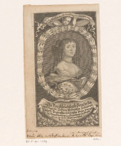 Portrait of Erdmuthe Sophia of Saxony