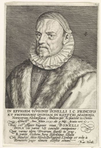 Portrait of Hugo Donellus