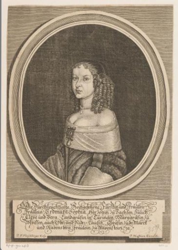 Portrait of Erdmuthe Sophia of Saxony