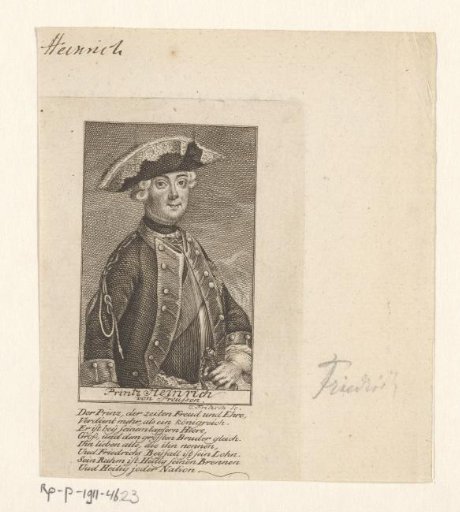 Portrait of Friedrich Heinrich Ludwig of Prussia