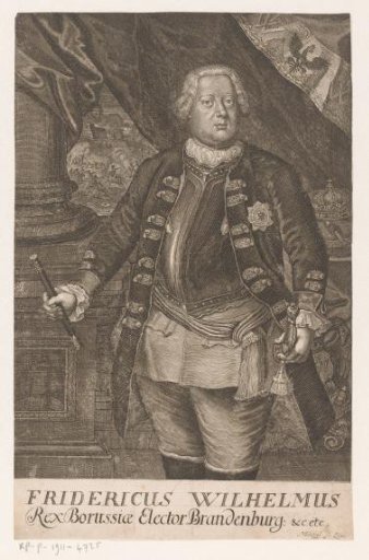 Portrait of King Frederick William I of Prussia, Elector of Brandenburg