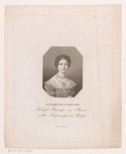 Portrait of Elisabeth Ludovika of Bavaria, Queen of Prussia