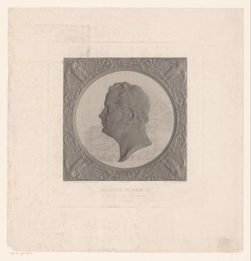 Portrait medallion of Frederick William IV, King of Prussia