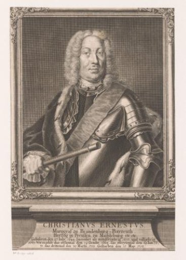 Portrait of Christiaan Ernst van Brandenburg-Bayreuth