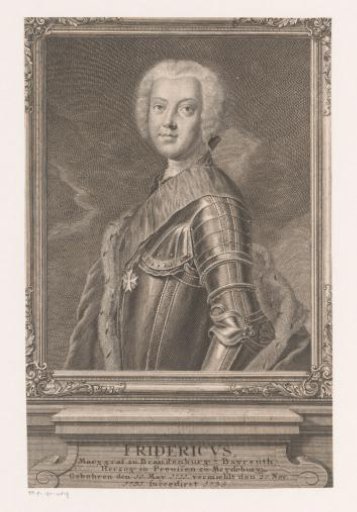 Portrait of Frederik III van Brandenburg-Bayreuth