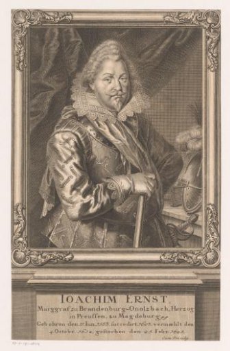 Portrait of Joachim Ernst van Brandenburg-Ansbach