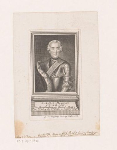 Portrait of Karl Friedrich Albrecht, Margrave of Brandenburg-Schwedt