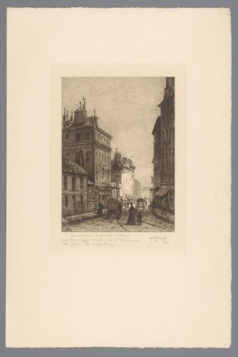 View of the rue de Sèvres in Paris