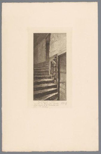 Staircase in the Hôtel meublé de Francfort