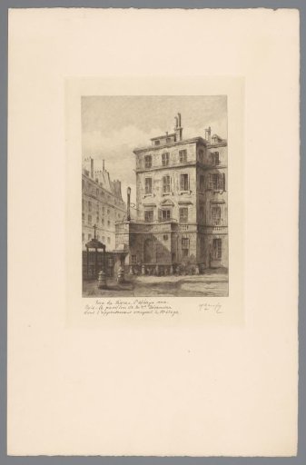 View of the rue de Sèvres with a View of the Abbaye-aux-Bois