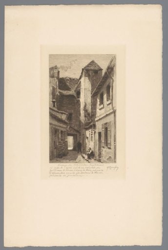 View of the Passage des Patriarches in Paris
