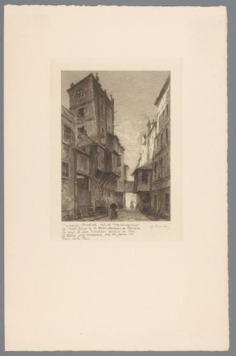 View of the Impasse des Arbalétriers in Paris