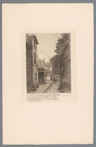 View of rue Berton in Paris