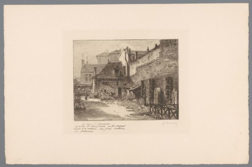 View of a cemetery at 40 Rue St. Bernard