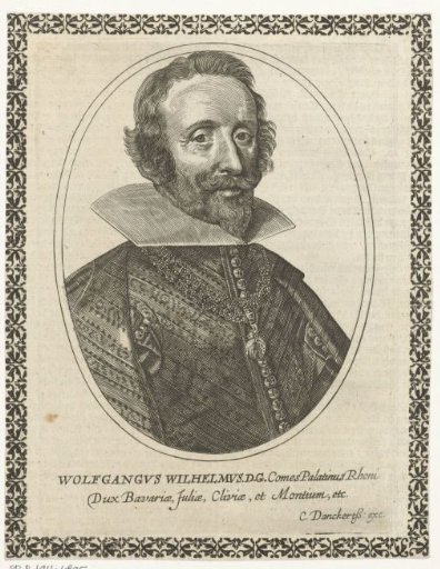 Portrait of Wolfgang William, Count Palatine of Neuburg in oval