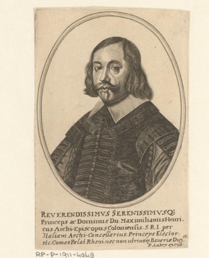 Portrait of Maximiliaan Hendrik of Bavaria