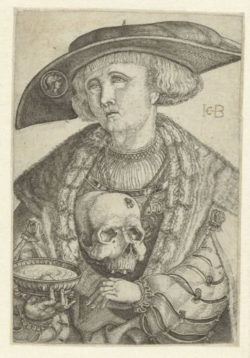 Self-Portrait with Skull and Scale