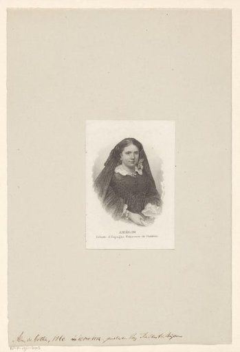 Portrait of Amelia of Bourbon