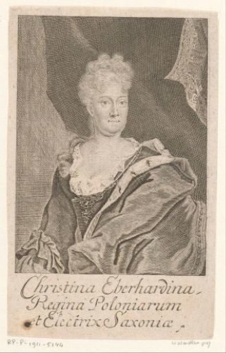 Portrait of Christiane Eberhardine, Queen of Poland and Electress of Saxony