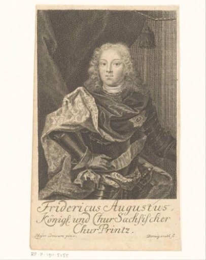 Portrait of Frederick August II of Saxony, later King Augustus III of Poland