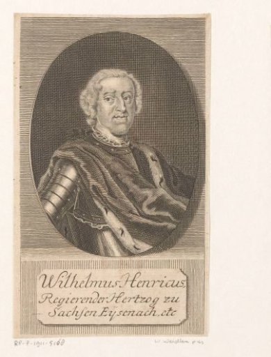 Portrait of Wilhelm Heinrich of Saxe-Eisenach