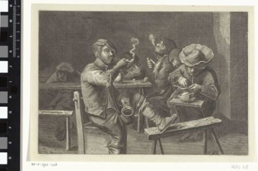 Smoking Peasants around a Table