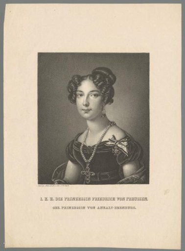 Portrait of Wilhelmine Luise von Anhalt-Bernburg